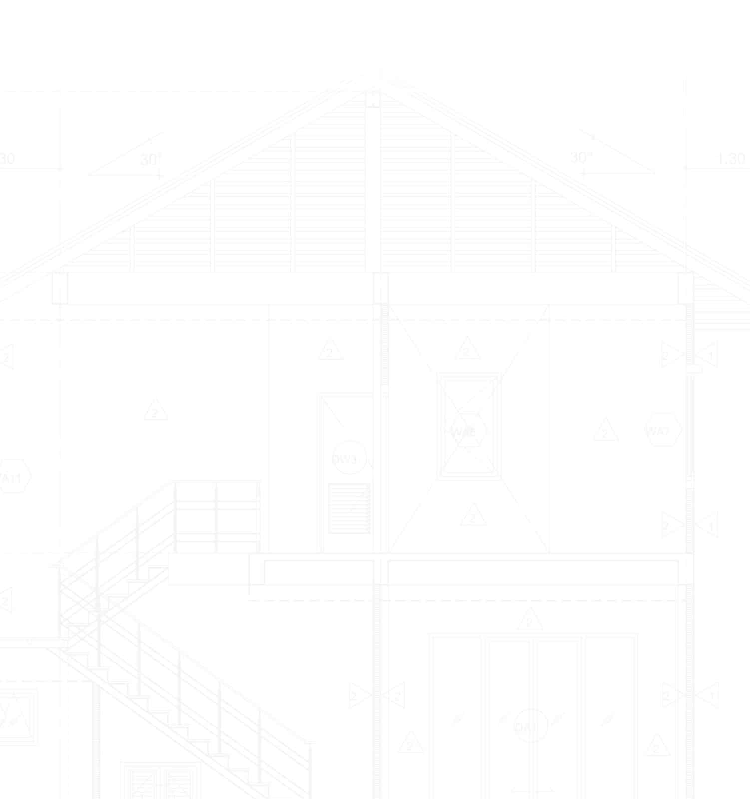 white blueprint background