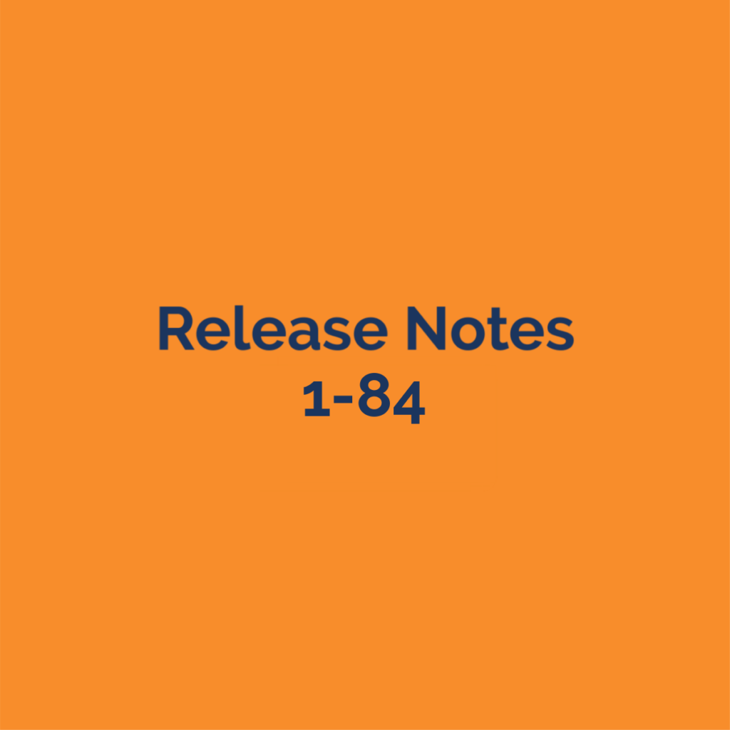smartbuild release notes 1-84