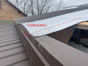 roof with condensation